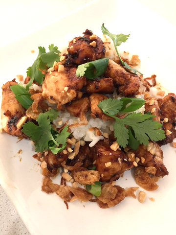 Asian Ginger Chicken with Coconut Rice - GF