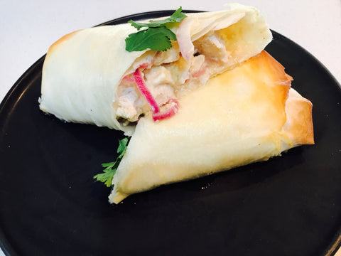 Chicken Filo Pastry Parcels with Mango Chutney