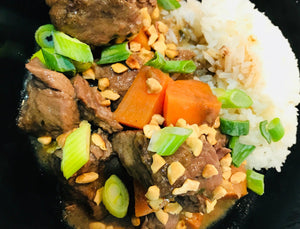 Beef Massaman Curry with Rice - GF