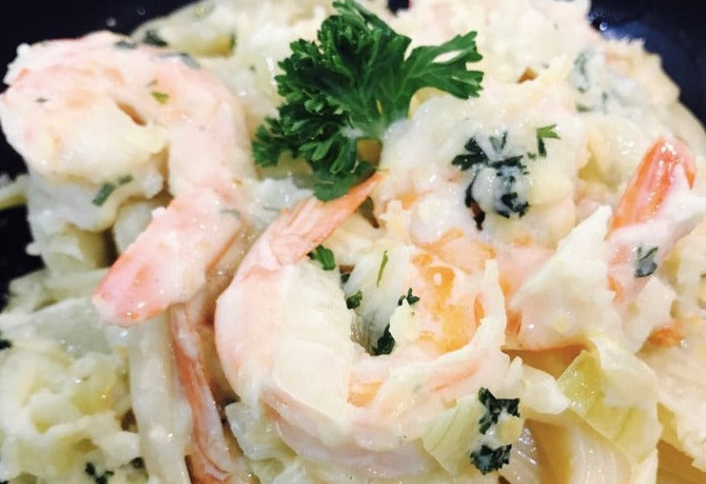 Meal kit-  Creamy Garlic Tuscan Prawns - seafood
