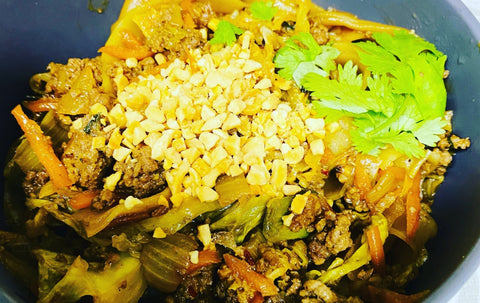 Chinese Beef with Honey and Black Pepper Sauce with Rice
