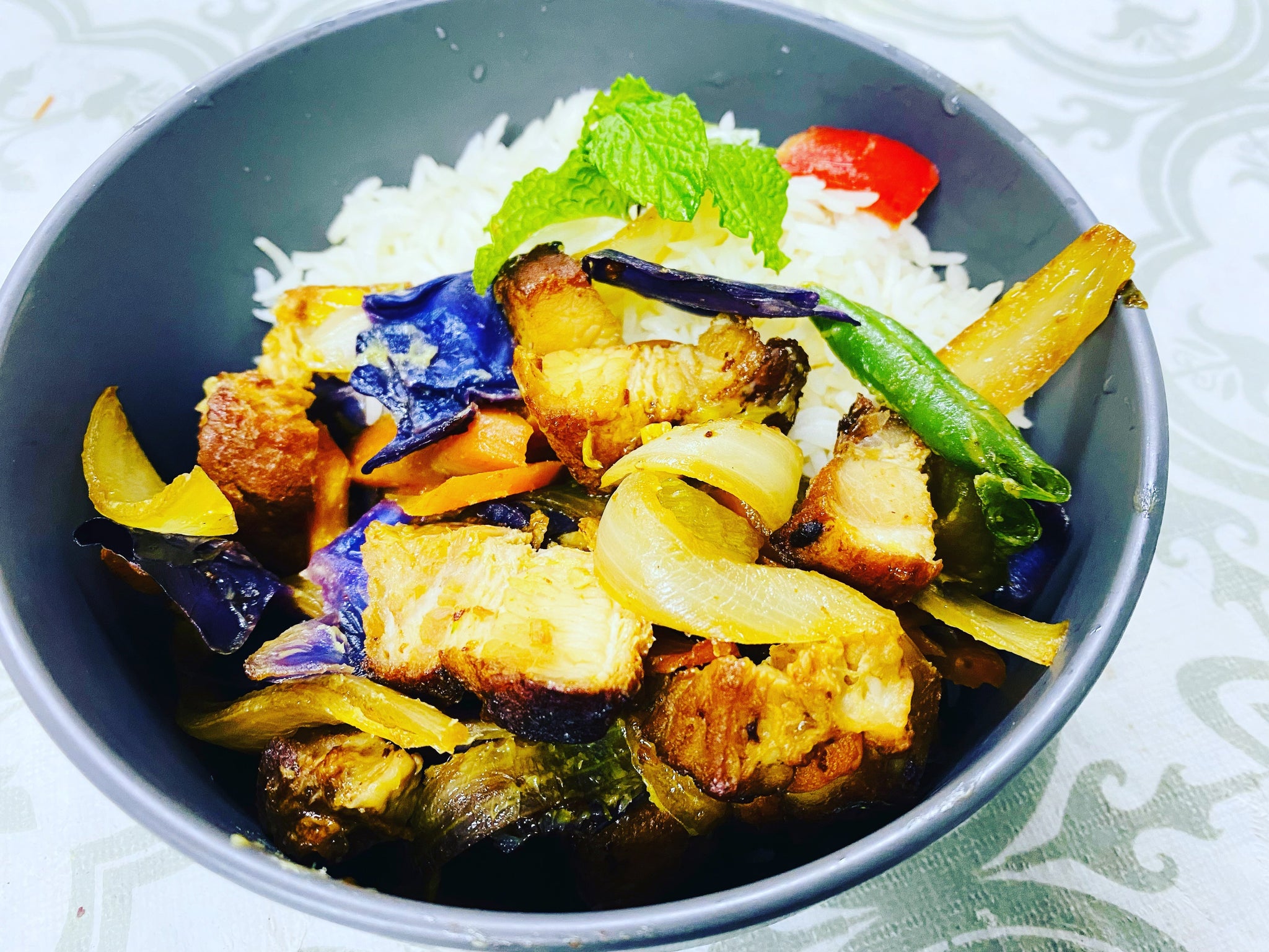 Crispy Pork Belly with Stir Fry Veg- Meal Kit